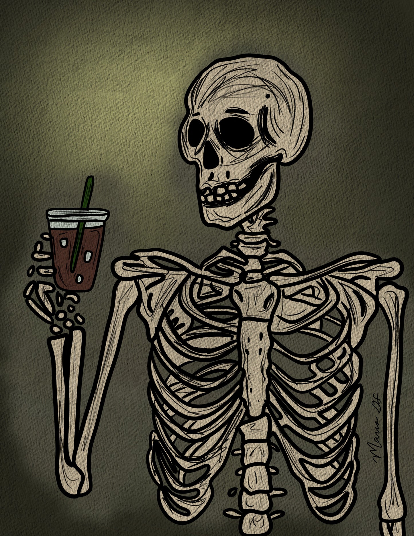 Dying for Coffee Print