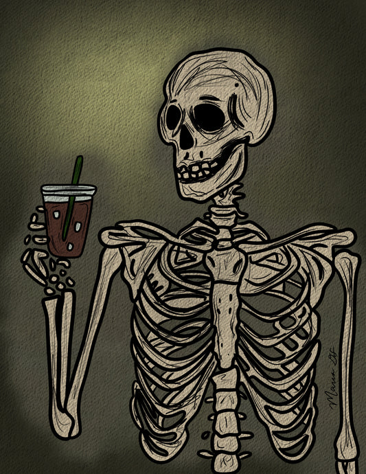 Dying for Coffee Print