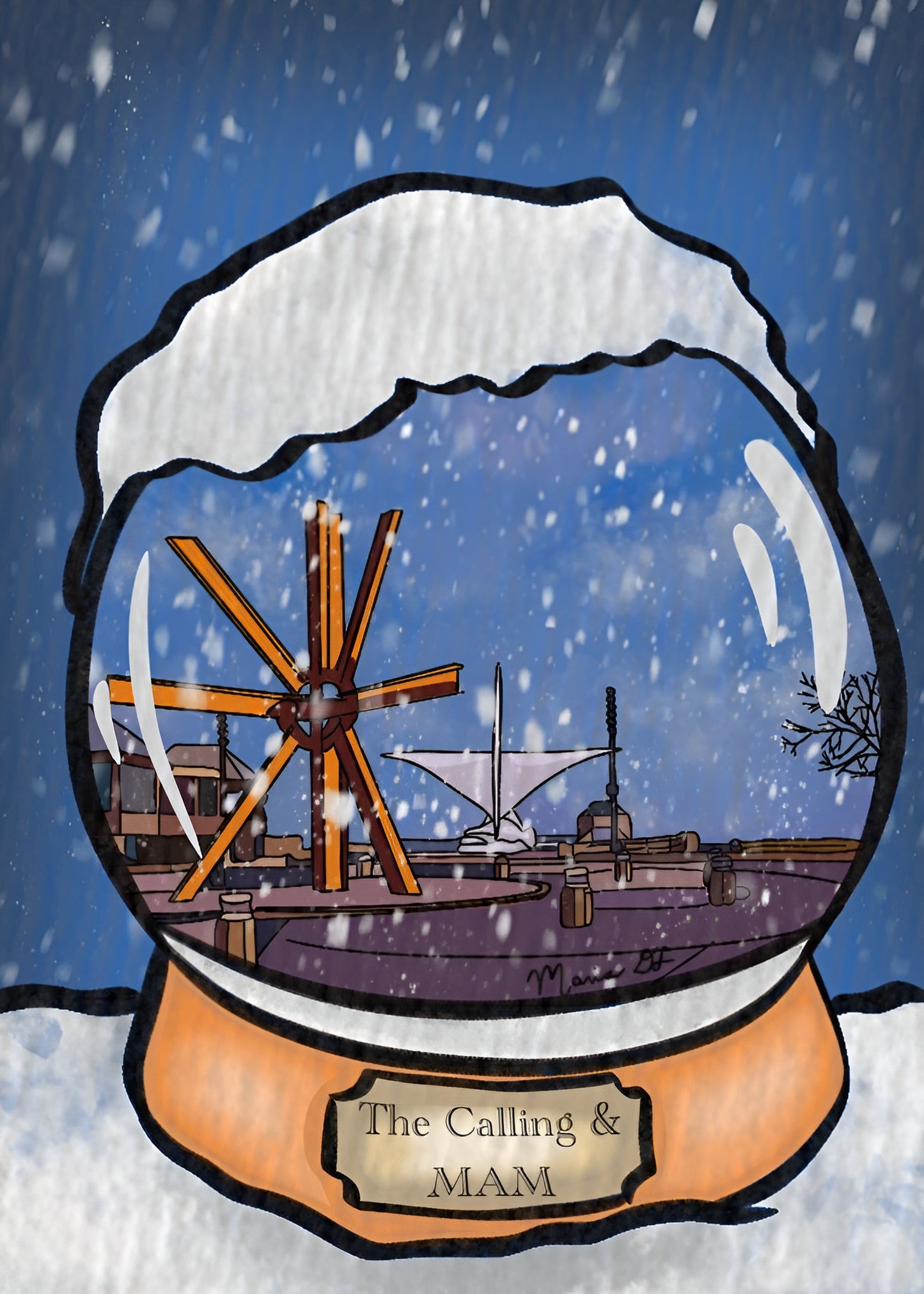 The Calling and Milwaukee Art Museum Snow Globe Print