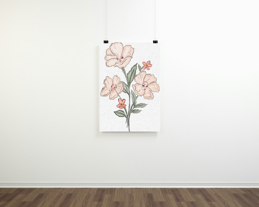Expressive Flowers Print