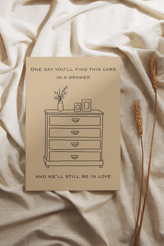 Love you- Drawer Greeting Card