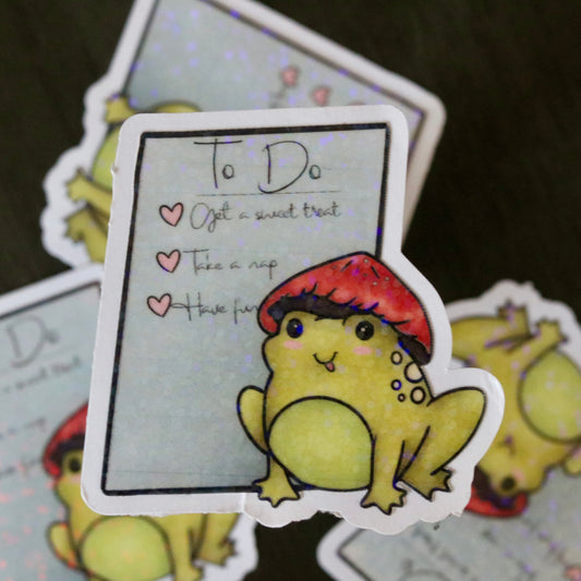 Cute Frog Sticker