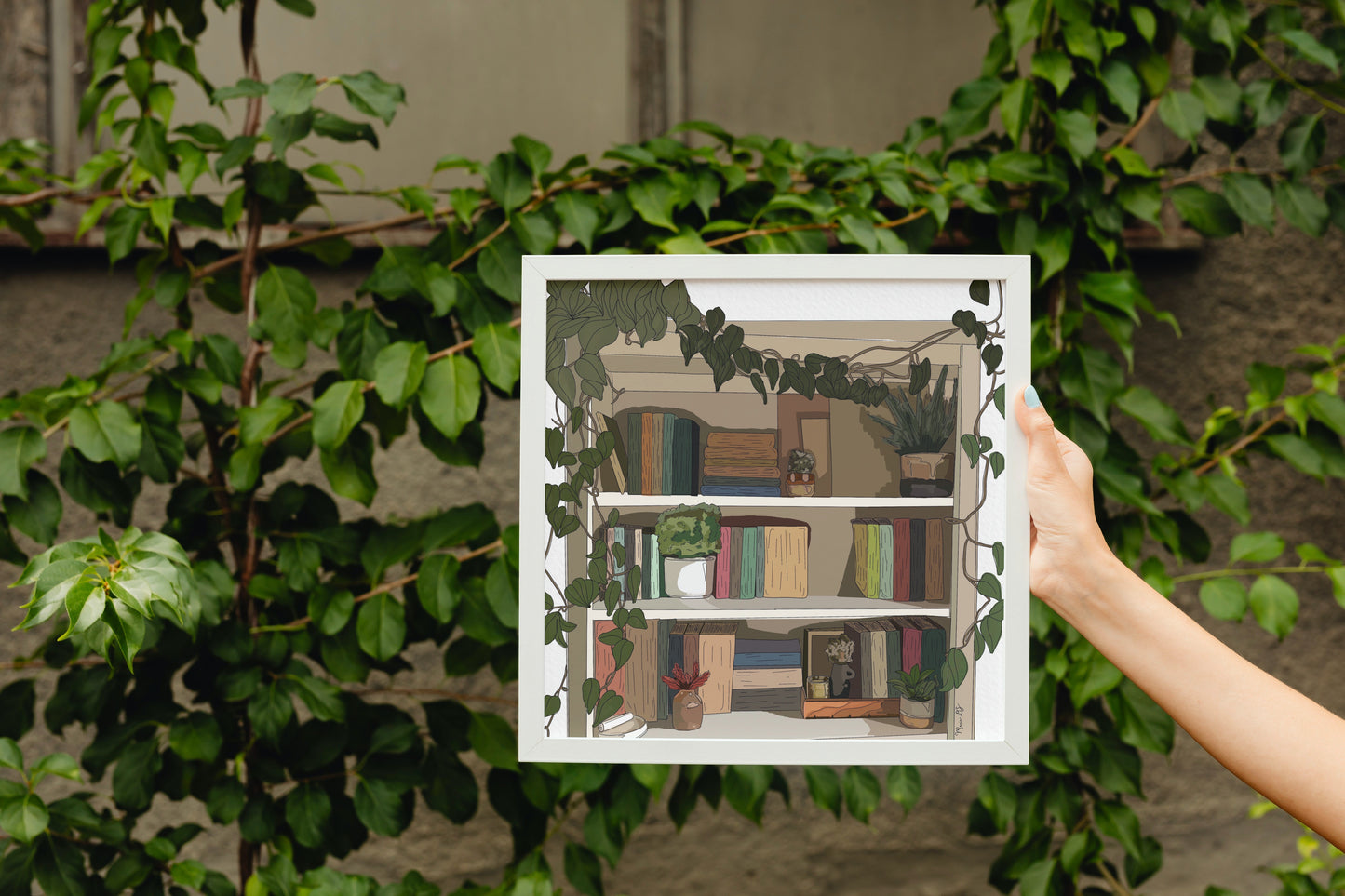 Bookshelf Print