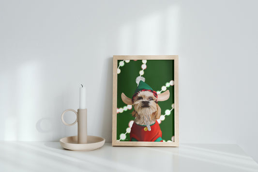 Santa's Little Helper Print